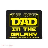 Best Dad In The Galaxy Force Is Strong Mousepad thumb 0