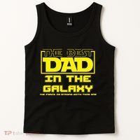 Best Dad In The Galaxy Force Is Strong Tank Top thumb 2