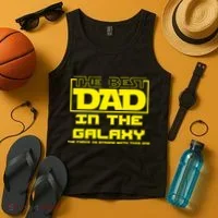 Best Dad In The Galaxy Force Is Strong Tank Top thumb 4