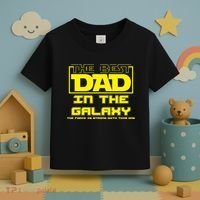Best Dad In The Galaxy Force Is Strong Toddler T-Shirt thumb 3