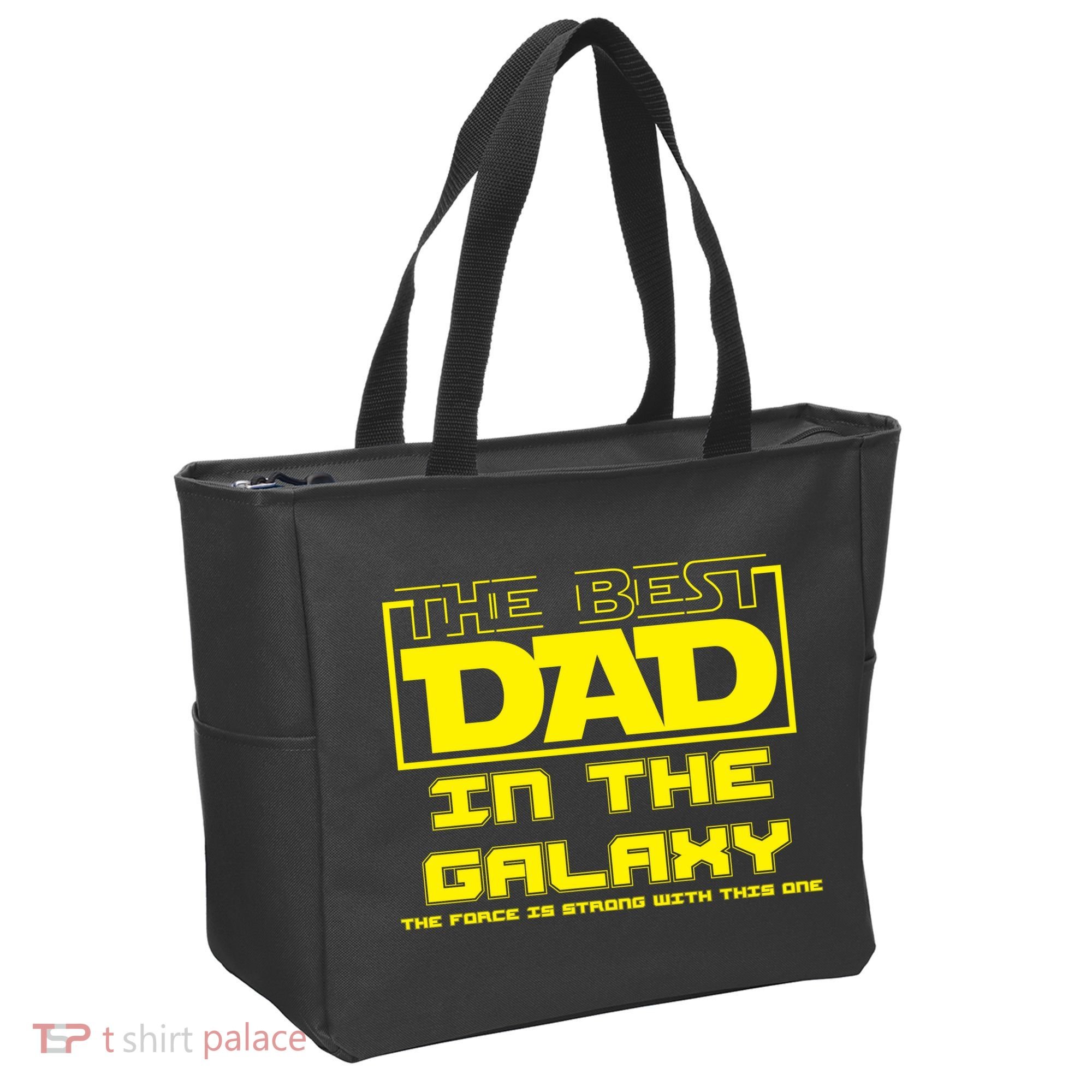 Best Dad In The Galaxy Force Is Strong Tote Bag