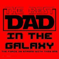 Best Dad In The Galaxy Force Is Strong Santa Hat thumb 1