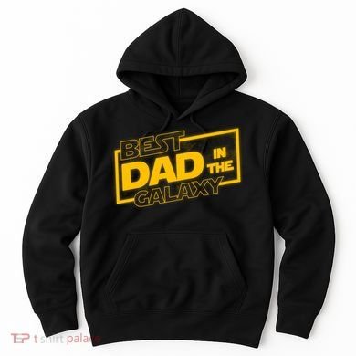 Best Dad In The Galaxy Movie Parody Logo Hoodie