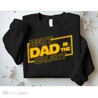Best Dad In The Galaxy Movie Parody Logo Sweatshirt thumb 2