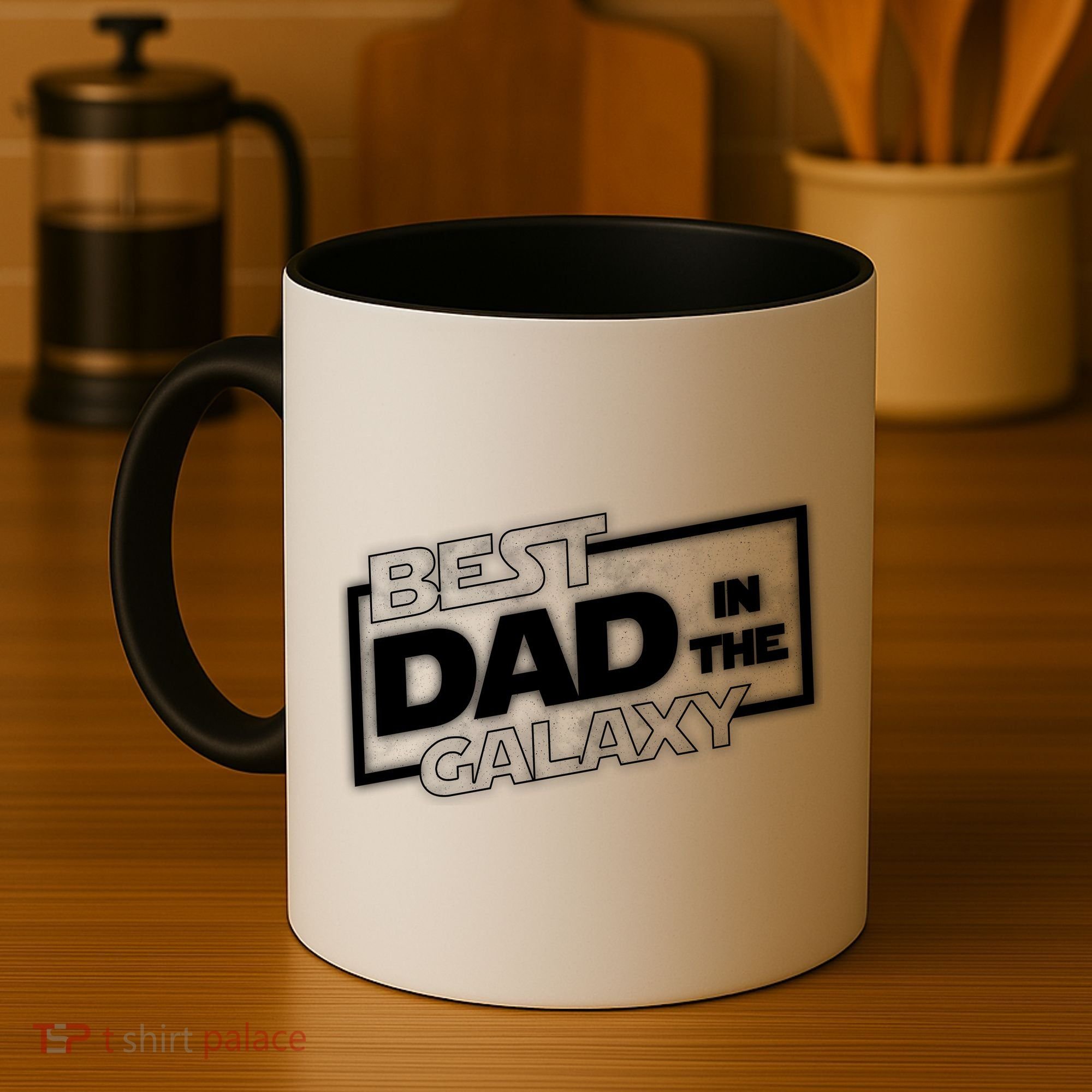 Best Dad In The Galaxy Movie Parody Logo Coffee Mug