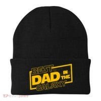 Best Dad In The Galaxy Movie Parody Logo Beanie thumb 0