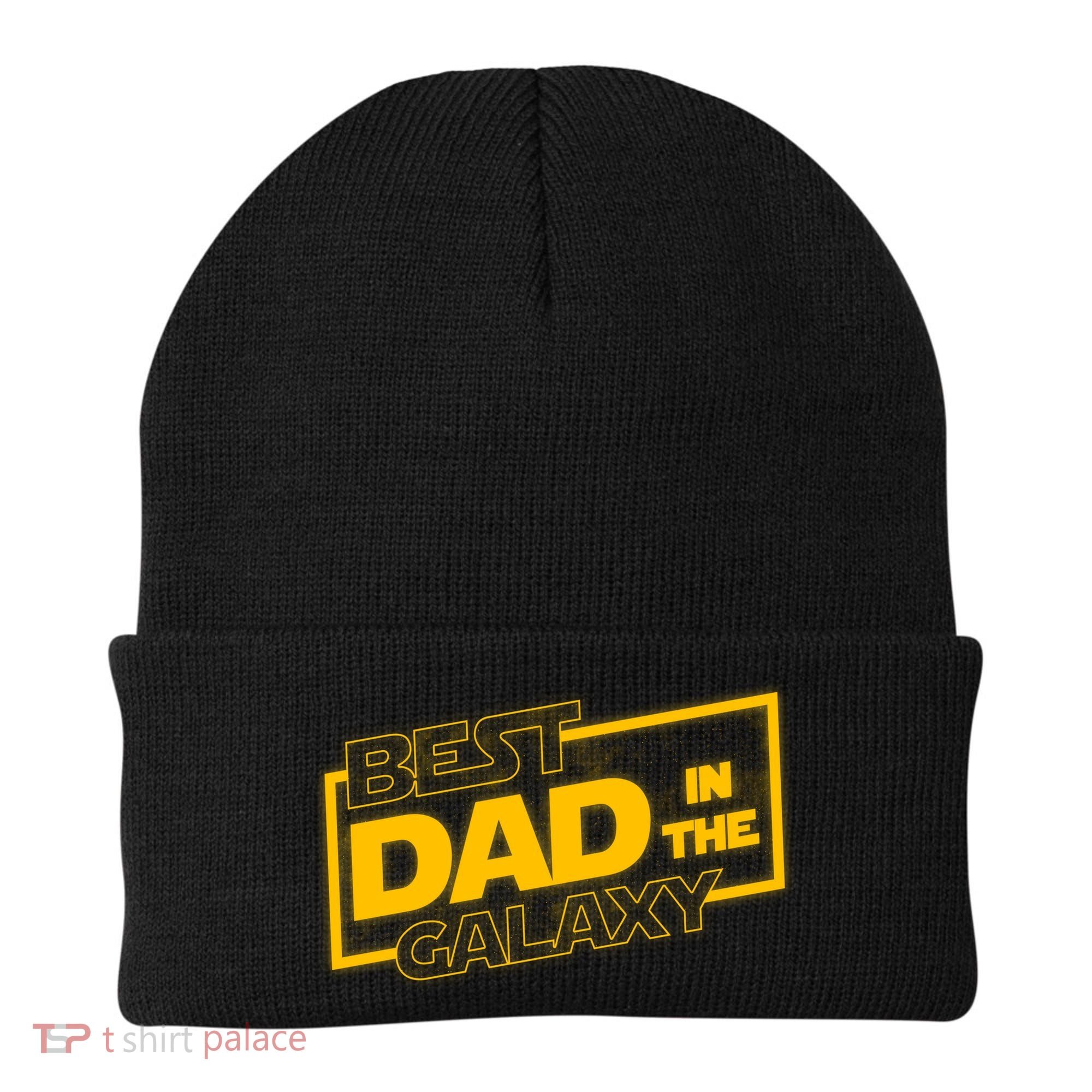 Best Dad In The Galaxy Movie Parody Logo Beanie