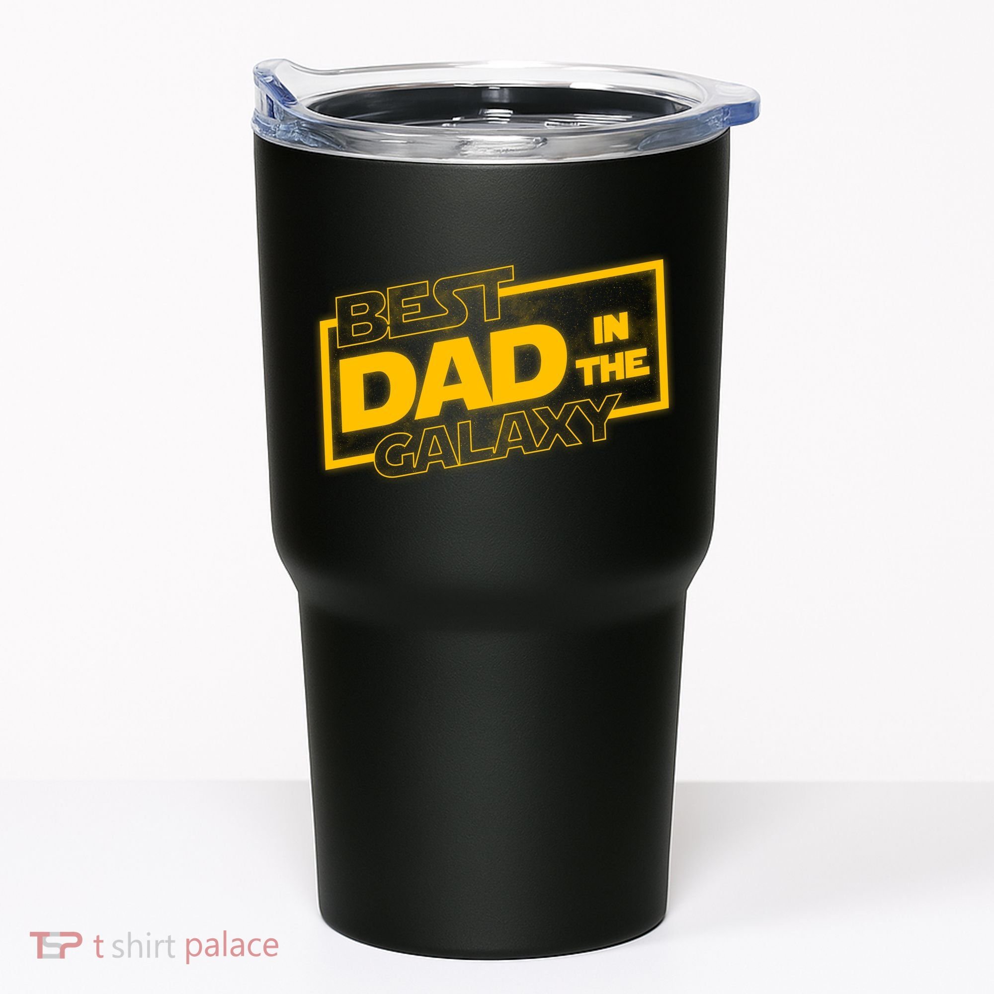 Best Dad In The Galaxy Movie Parody Logo Tumbler