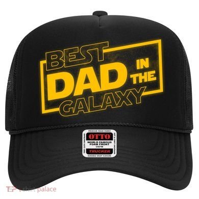 Best Dad In The Galaxy Movie Parody Logo Hat