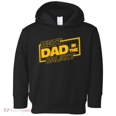 Best Dad In The Galaxy Movie Parody Logo Toddler Hoodie