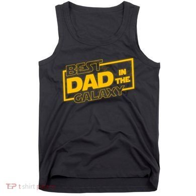 Best Dad In The Galaxy Movie Parody Logo Tank Top
