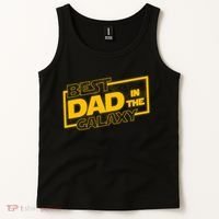 Best Dad In The Galaxy Movie Parody Logo Tank Top thumb 2