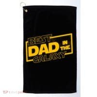 Best Dad In The Galaxy Movie Parody Logo Golf Towel thumb 0