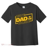 Best Dad In The Galaxy Movie Parody Logo Toddler T-Shirt thumb 0