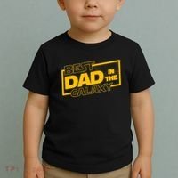 Best Dad In The Galaxy Movie Parody Logo Toddler T-Shirt thumb 2