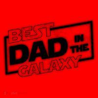 Best Dad In The Galaxy Movie Parody Logo Santa Hat thumb 1