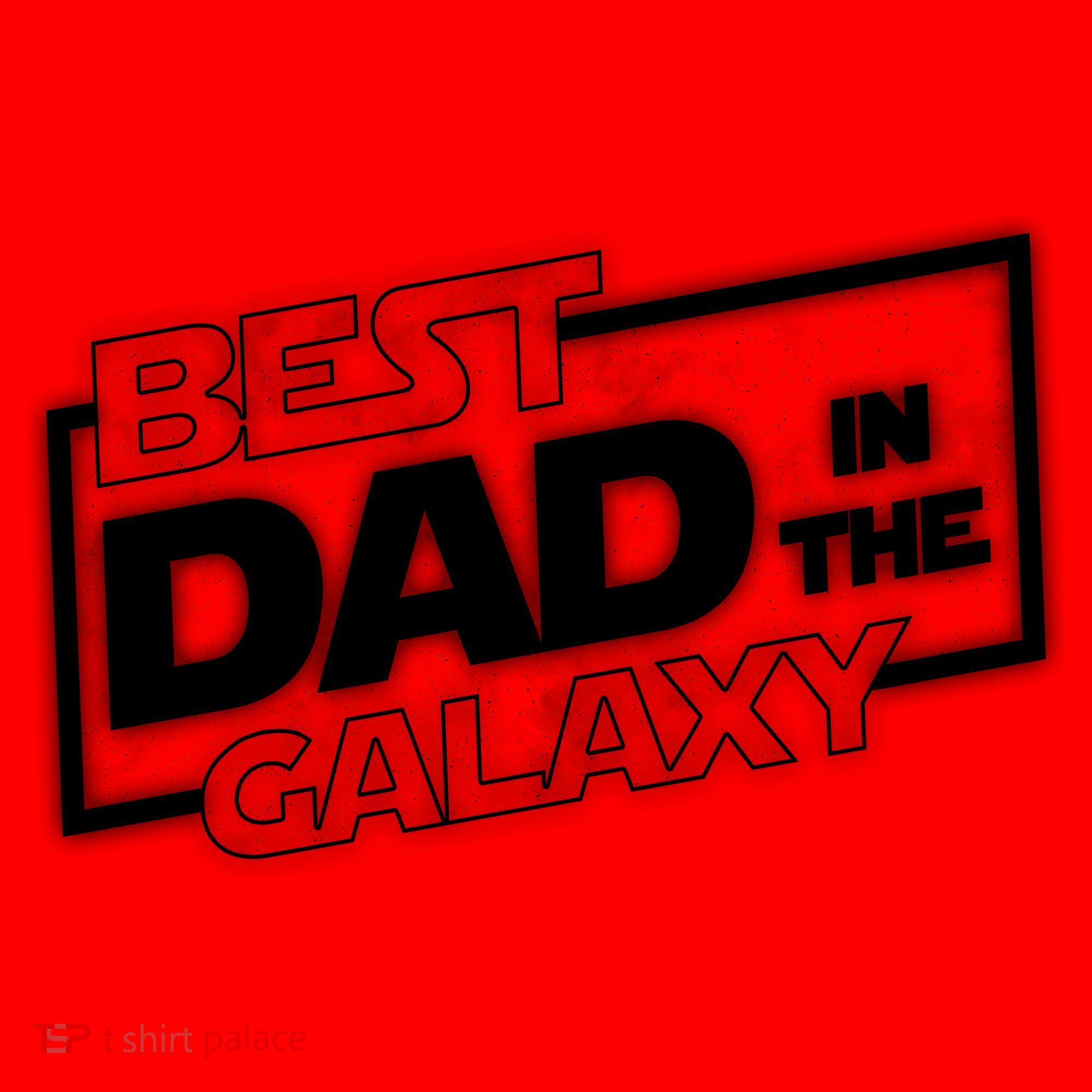 Best Dad In The Galaxy Movie Parody Logo Santa Hat