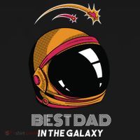 Best Dad In The Galaxy Space Helmet Backpack thumb 2