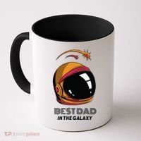 Best Dad In The Galaxy Space Helmet Coffee Mug thumb 0