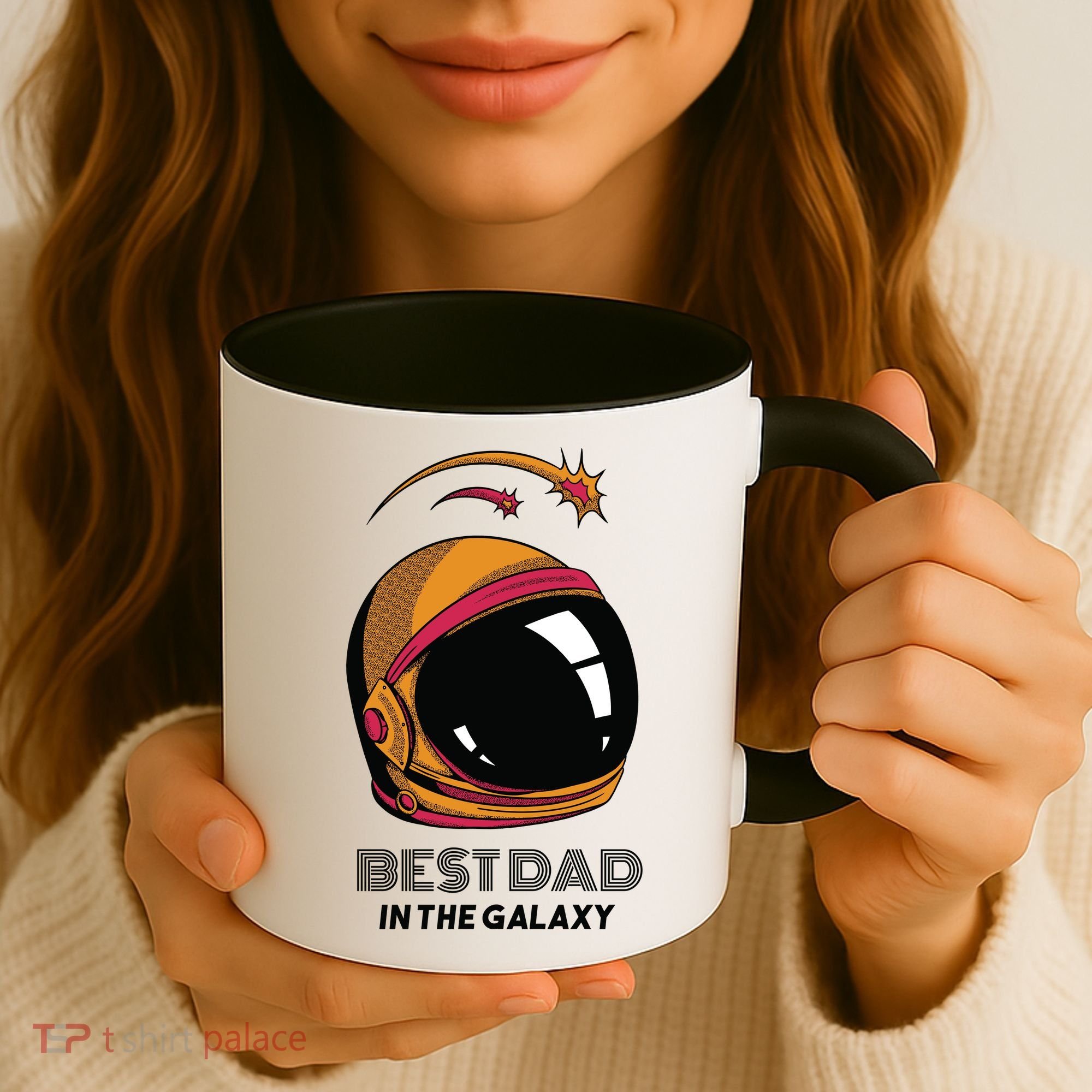 Best Dad In The Galaxy Space Helmet Coffee Mug
