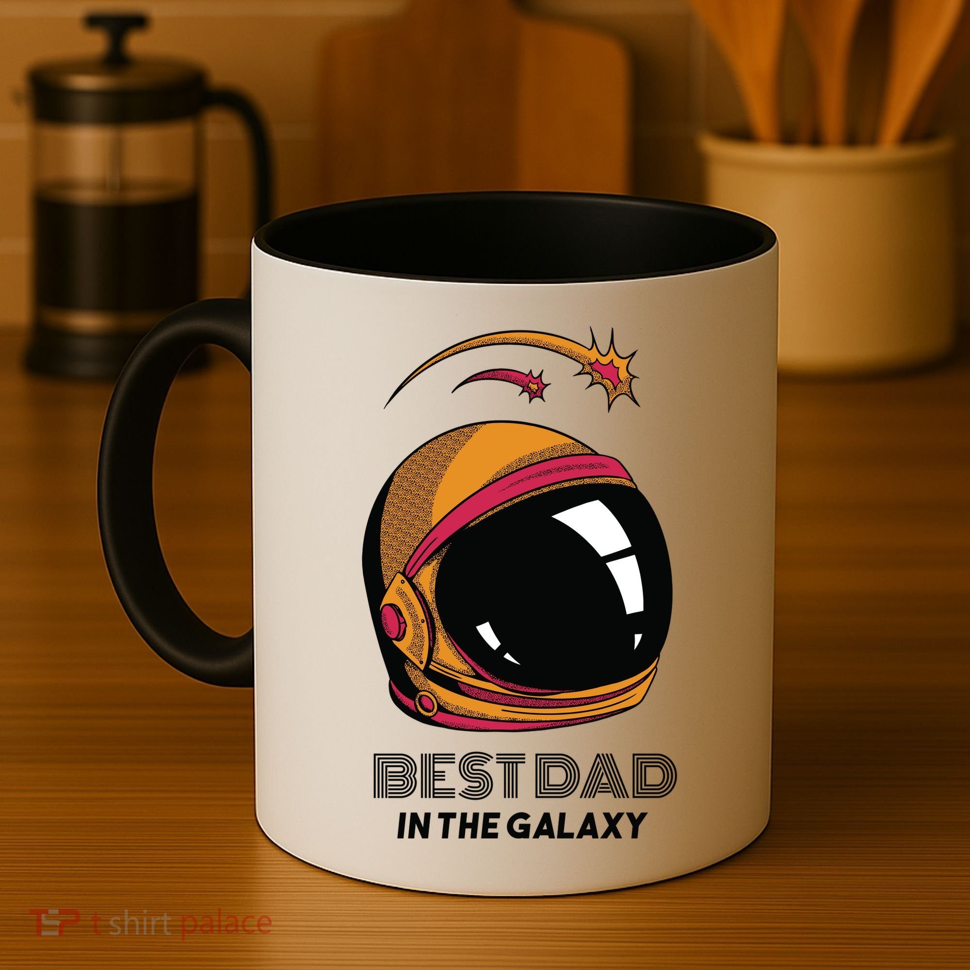 Best Dad In The Galaxy Space Helmet Coffee Mug