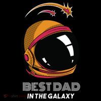 Best Dad In The Galaxy Space Helmet Ornament thumb 1