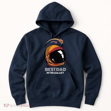 Best Dad In The Galaxy Space Helmet Hoodie