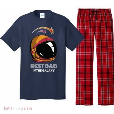 Best Dad In The Galaxy Space Helmet Pajama Set