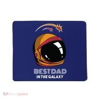 Best Dad In The Galaxy Space Helmet Mousepad thumb 0