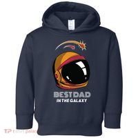 Best Dad In The Galaxy Space Helmet Toddler Hoodie thumb 0
