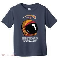 Best Dad In The Galaxy Space Helmet Toddler T-Shirt thumb 0