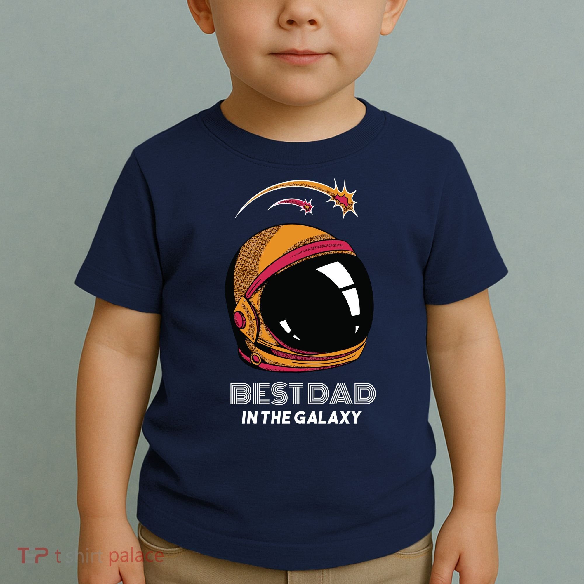 Best Dad In The Galaxy Space Helmet Toddler T-Shirt