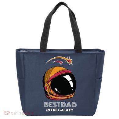 Best Dad In The Galaxy Space Helmet Tote Bag