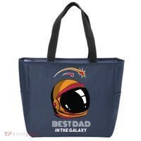 Best Dad In The Galaxy Space Helmet Tote Bag thumb 0