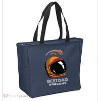 Best Dad In The Galaxy Space Helmet Tote Bag thumb 2