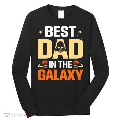 Best Dad In The Universe Fathers Day Spoof Long Sleeve Shirt