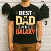 Best Dad In The Universe Fathers Day Spoof T-Shirt thumb 6