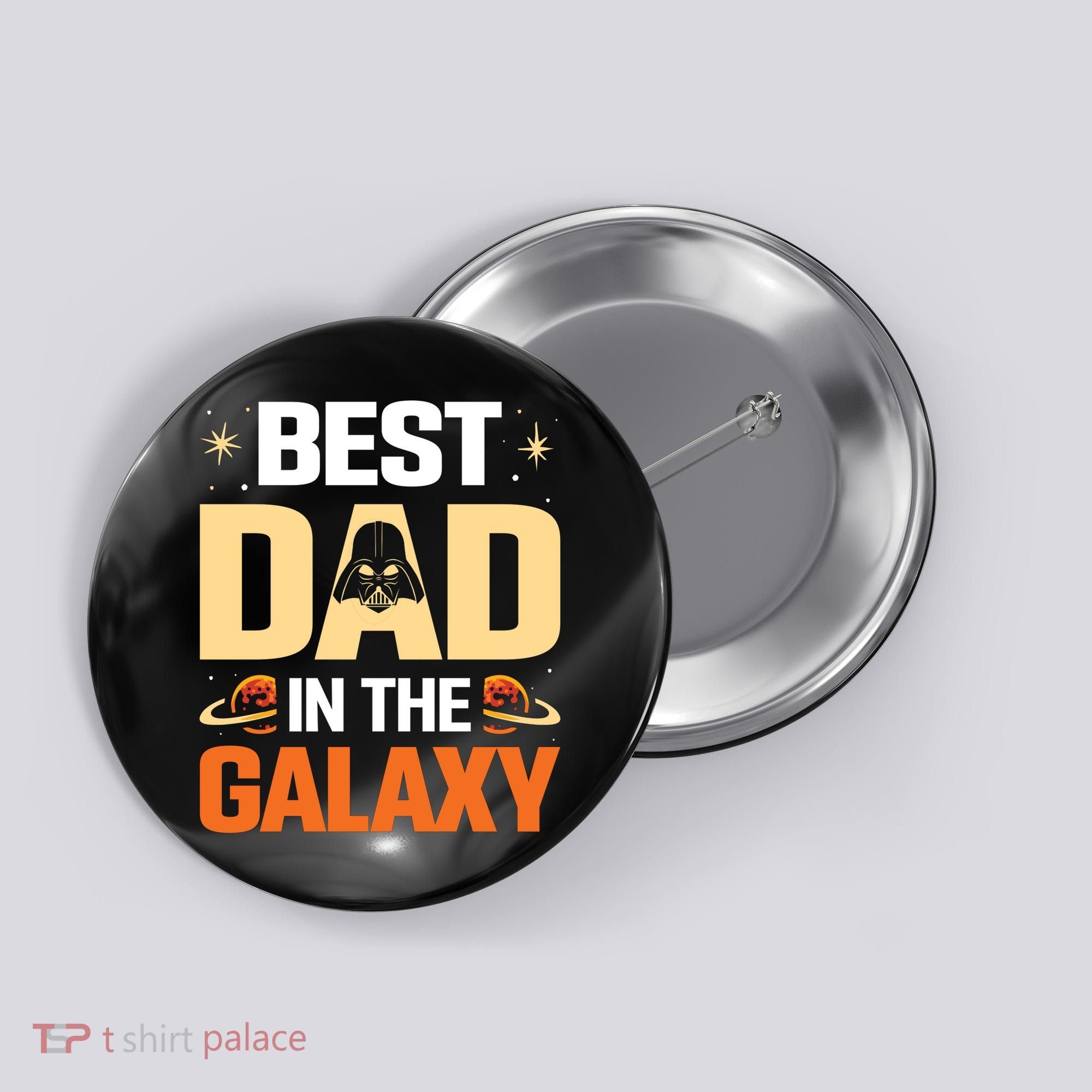Best Dad In The Universe Fathers Day Spoof Button