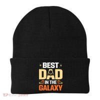 Best Dad In The Universe Fathers Day Spoof Beanie thumb 0