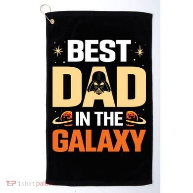 Best Dad In The Universe Fathers Day Spoof Golf Towel