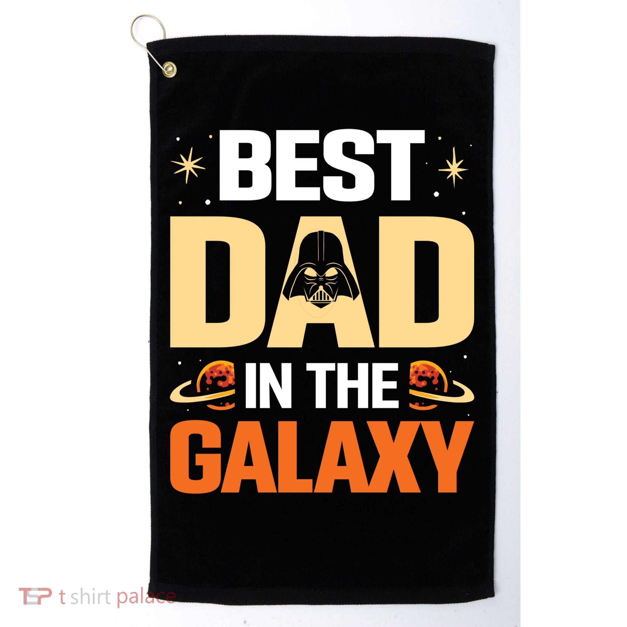 Best Dad In The Universe Fathers Day Spoof Golf Towel