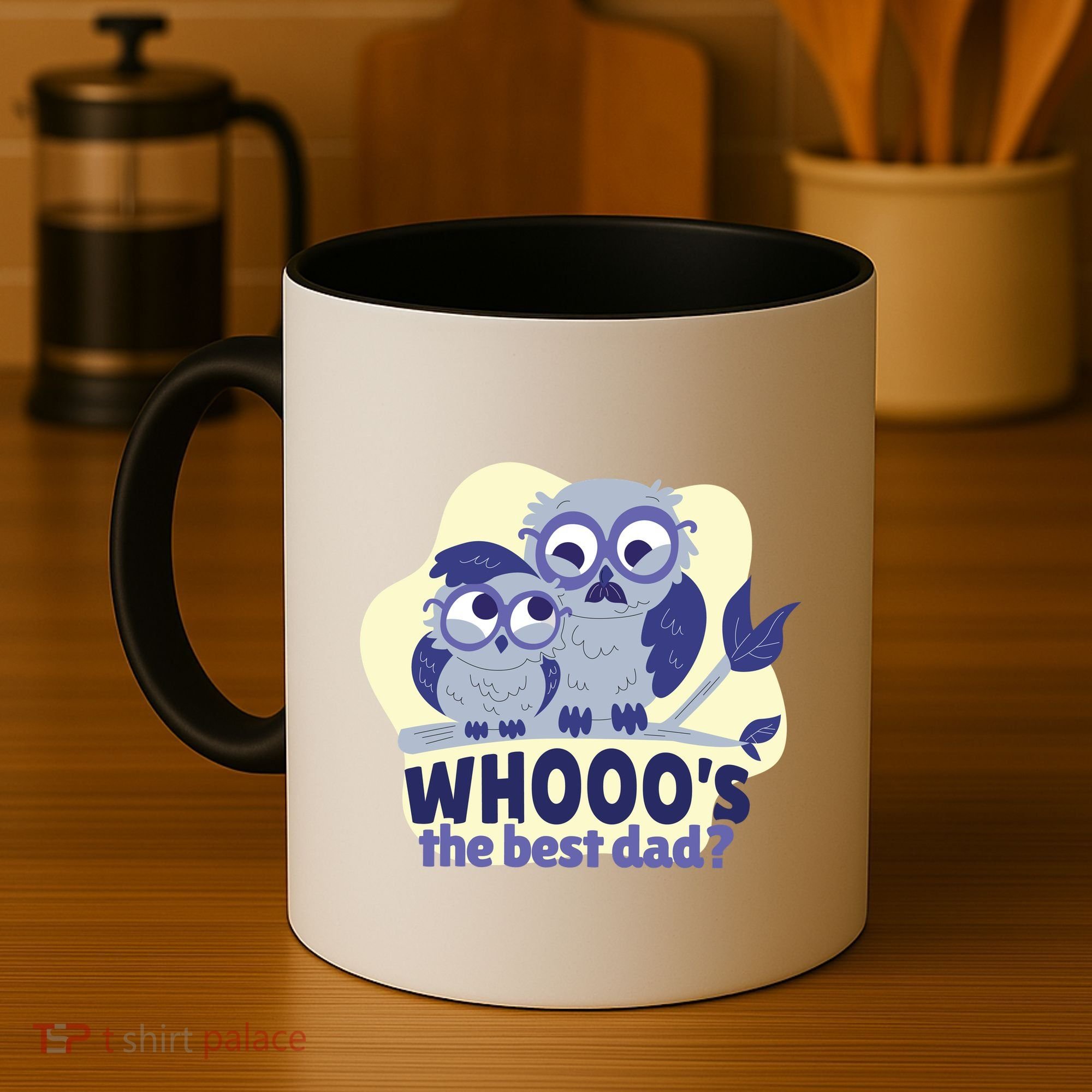 Best Dad Owl Coffee Mug