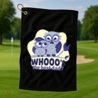 Best Dad Owl Golf Towel thumb 1