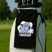 Best Dad Owl Golf Towel thumb 2