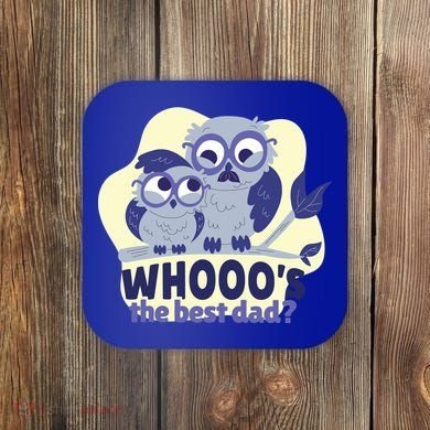 Best Dad Owl Coaster