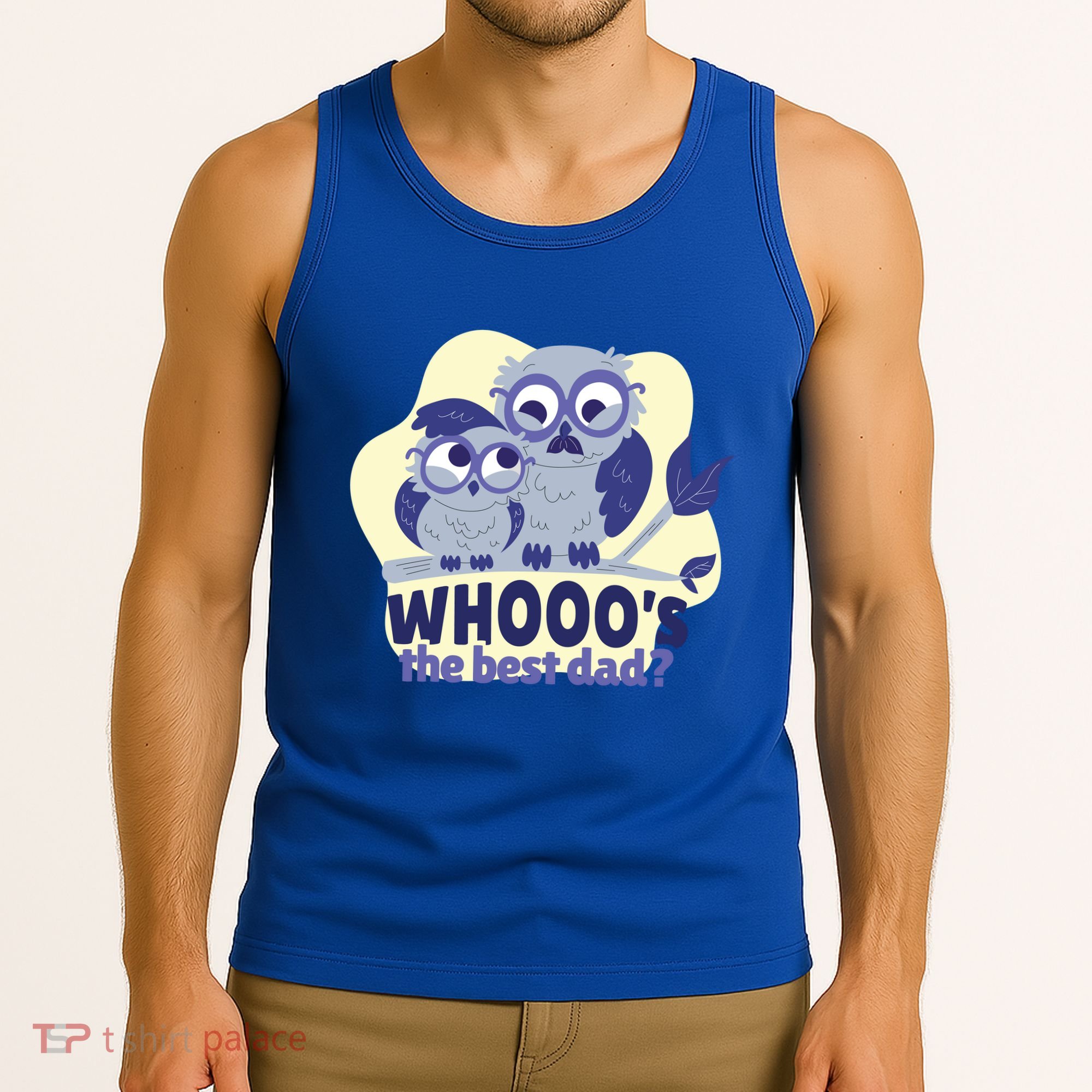 Best Dad Owl Tank Top