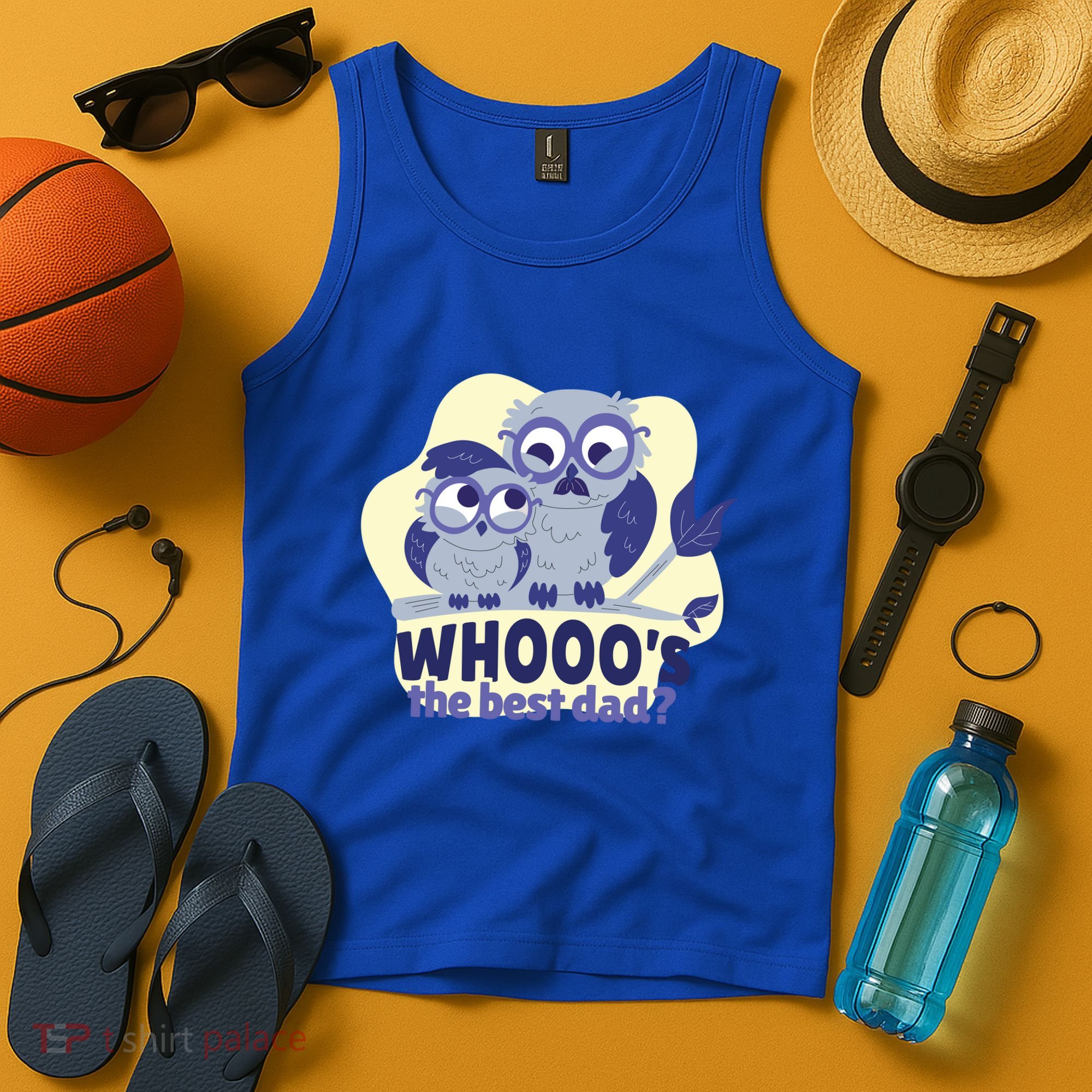 Best Dad Owl Tank Top