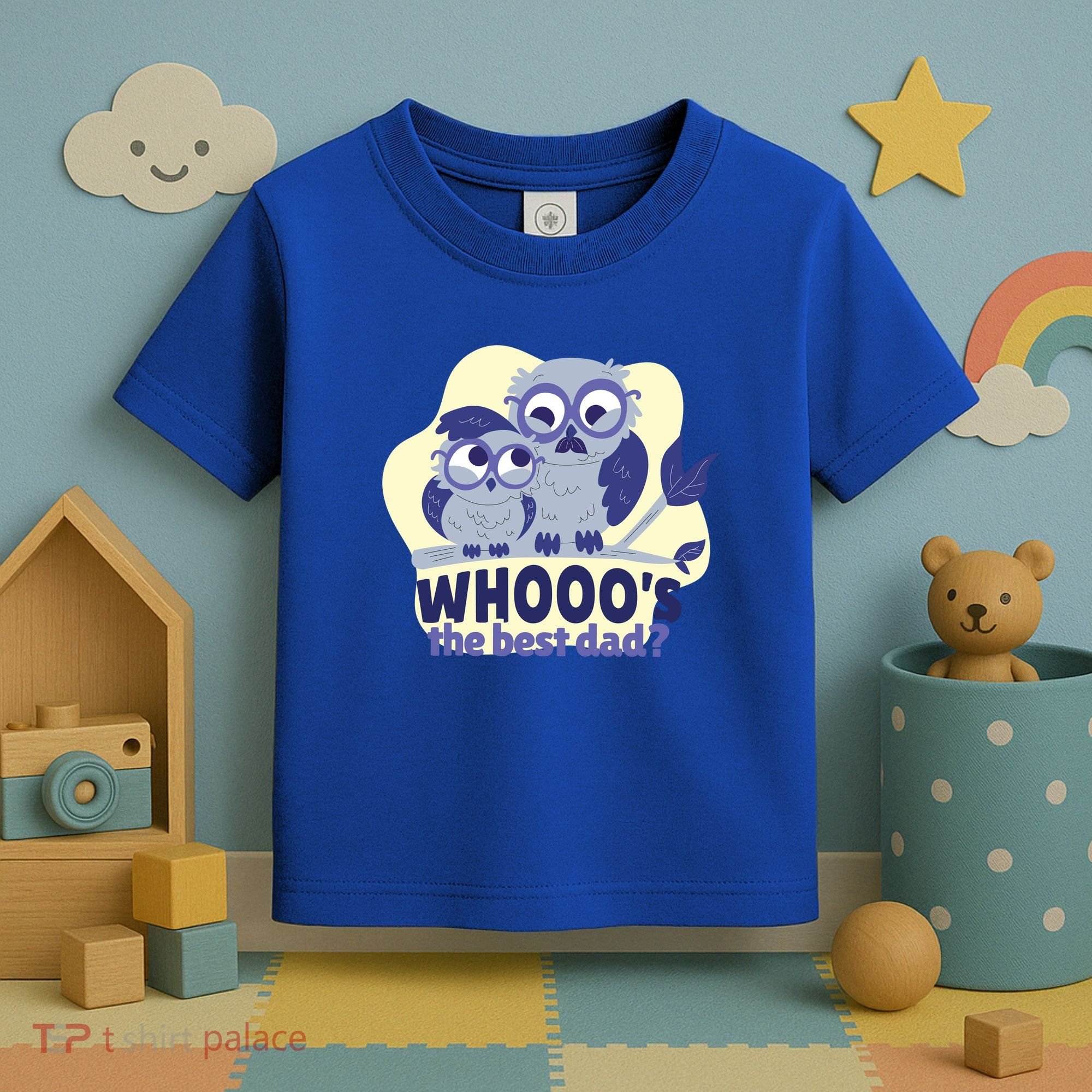 Best Dad Owl Toddler T-Shirt