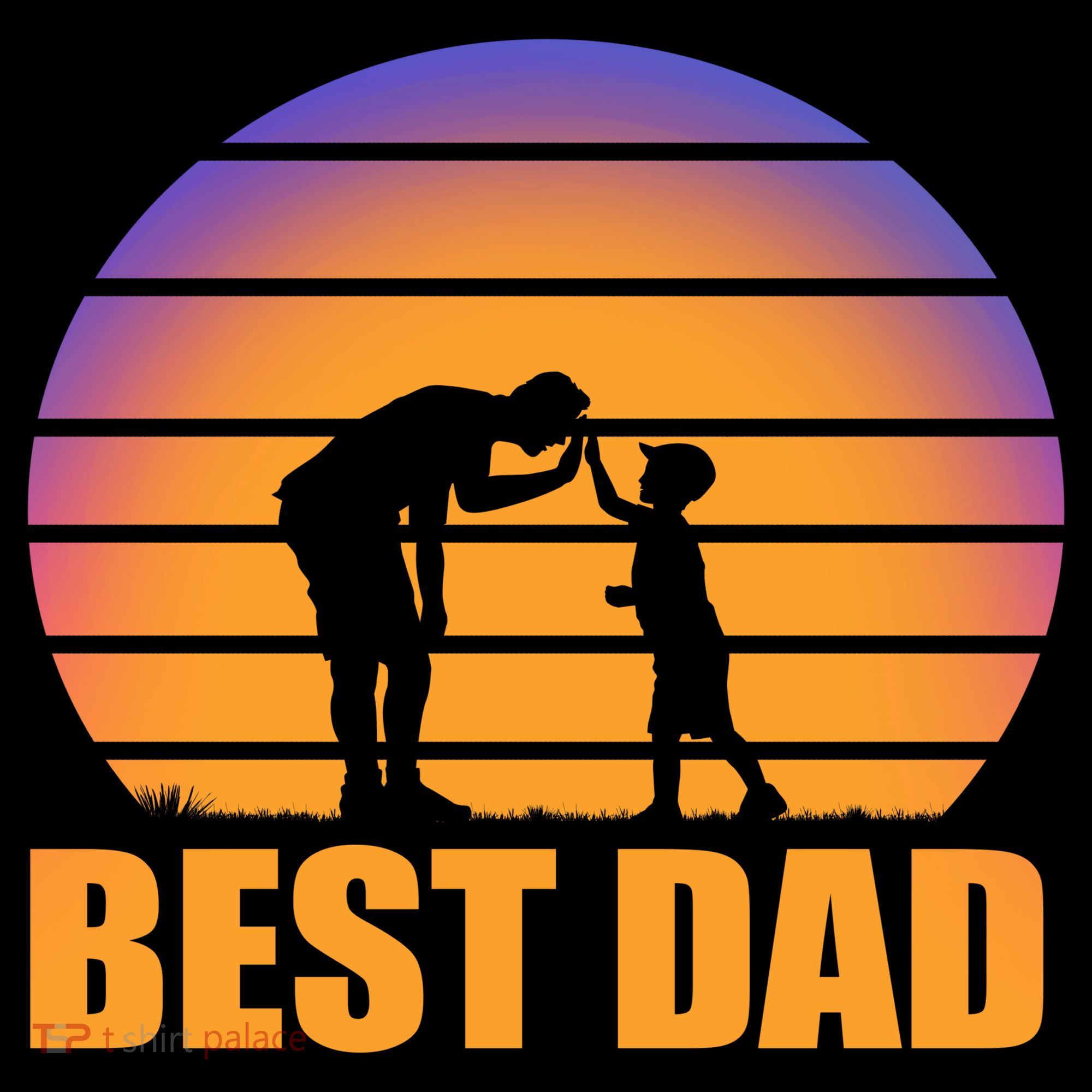 Best Dad Retro Sunset Coffee Mug