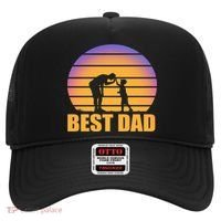 Best Dad Retro Sunset Hat thumb 0